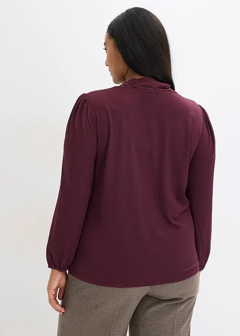 Strukturované triko s odnímatelnou vázačkou, bonprix