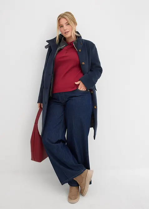 Zimní kabát, vzhled 2 v 1, bonprix