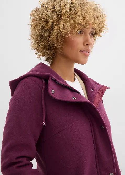 Kab&aacute;t z uměl&eacute; vlny, maxi d&eacute;lka, bonprix