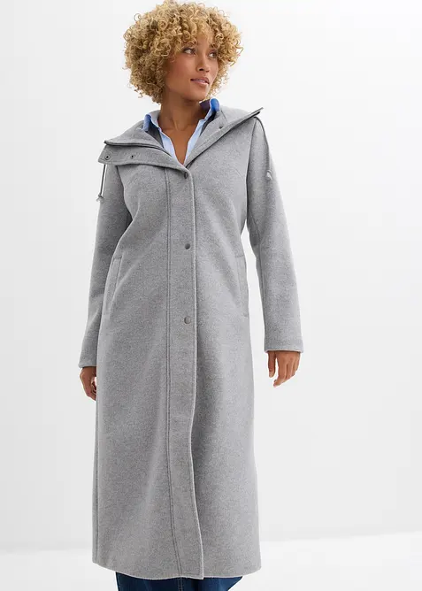 Kab&aacute;t z uměl&eacute; vlny, maxi d&eacute;lka, bonprix