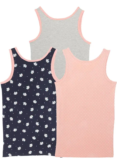 Spodní košilka s měkkou organickou bavlnou (3 ks v balení), bonprix