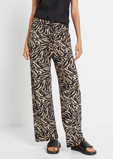 Žerzejové kalhoty ze splývavé viskózy, bonprix