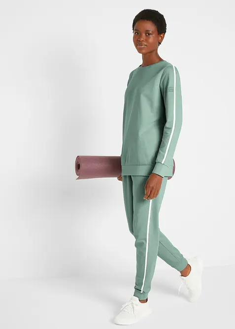 Joggingov&aacute; souprava z čist&eacute; bavlny (2d&iacute;ln&aacute;), bonprix