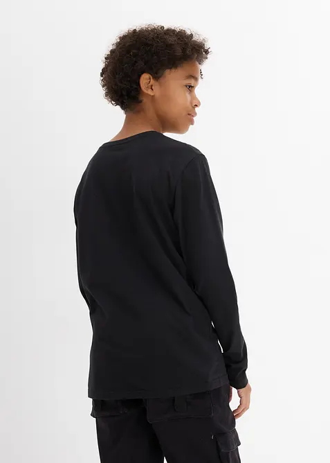 Triko s dlouhým rukávem, z čisté organické bavlny, bonprix