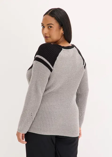 Svetr s knofl&iacute;ky, bonprix