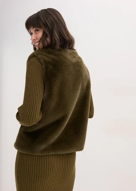 Vesta z umělé kožešiny, bonprix