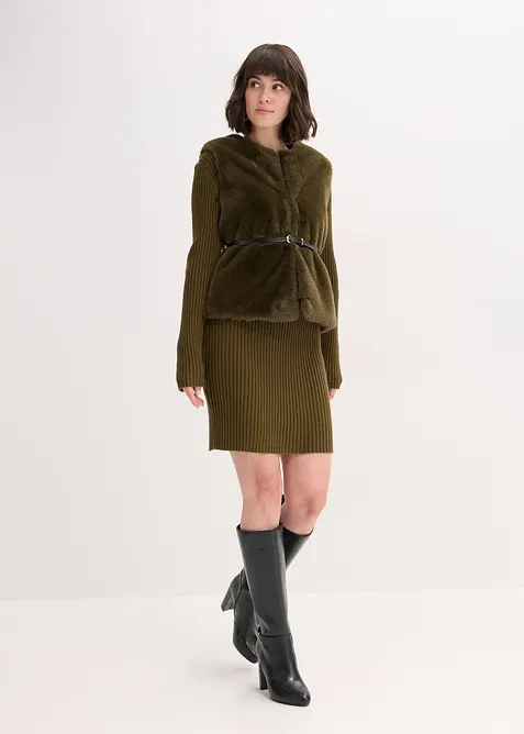 Vesta z umělé kožešiny, bonprix