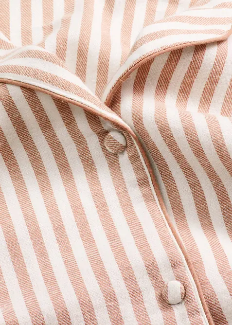 Tkané flanelové pyžamo s dárkovou taštičkou, bonprix