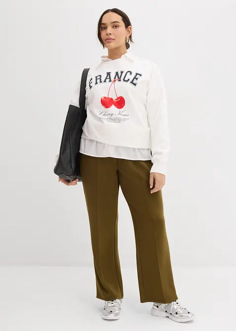 Tepl&aacute;kov&eacute; kalhoty s visk&oacute;zou, bonprix