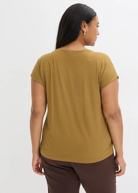 Tričko z kombinace tkanin, bonprix