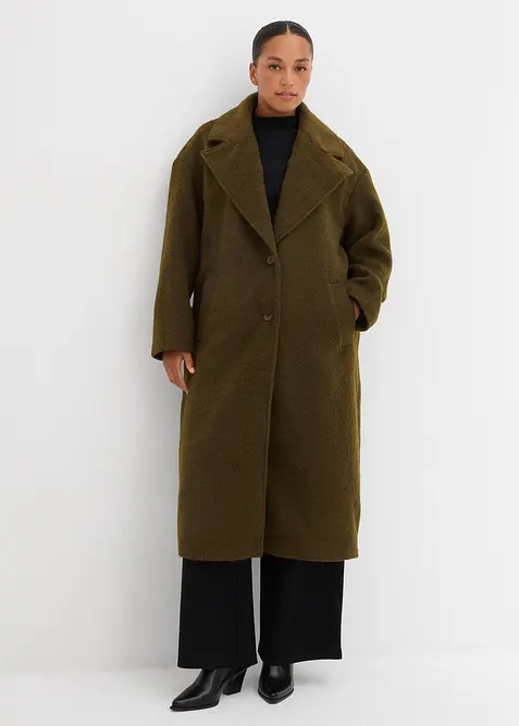 Jednořadý oversize kabát, bonprix