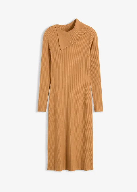 Pletené šaty ze splývavé viskózové směsi, bonprix