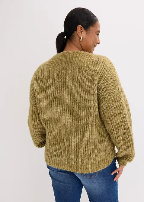 Svetr ze silněj&scaron;&iacute; pleteniny, bonprix