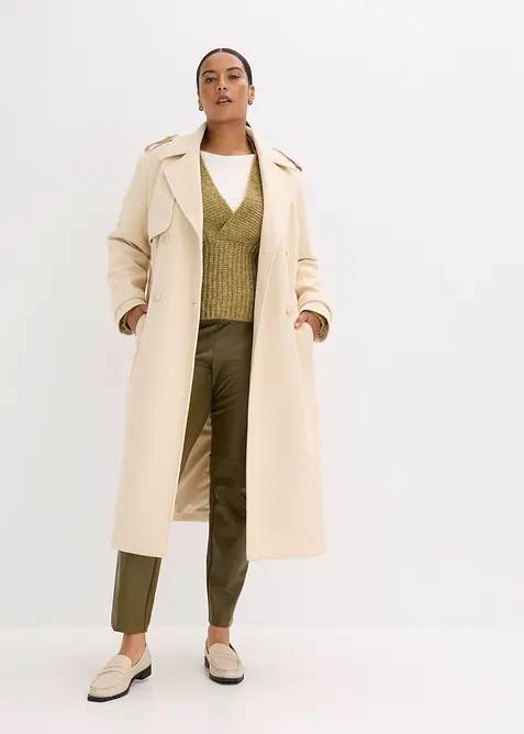 Kalhoty z uměl&eacute; kůže a Punto di Roma, bonprix