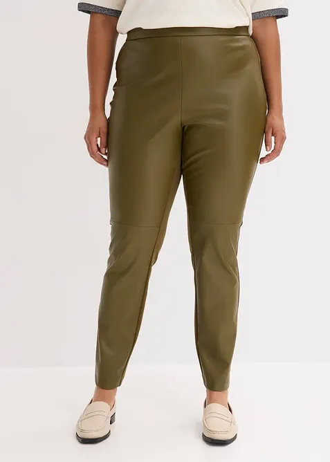 Kalhoty z uměl&eacute; kůže a Punto di Roma, bonprix