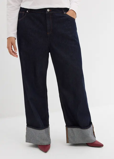 Džíny Baggy, Mid Waist, bonprix