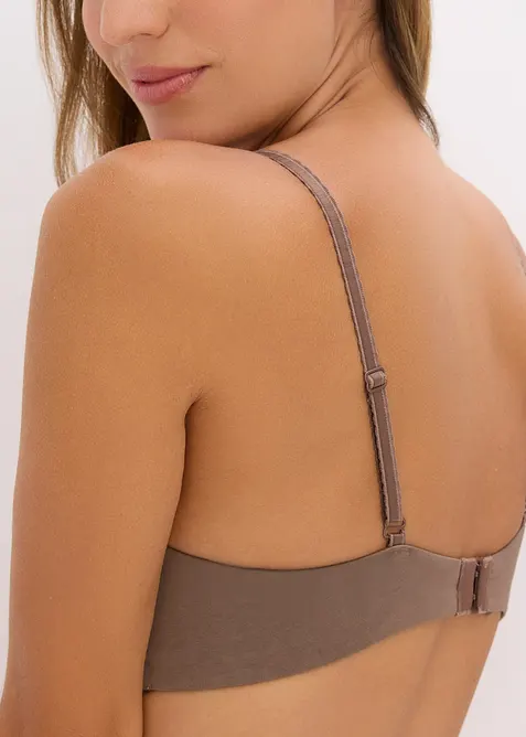 Podprsenka s kosticemi z dvoubarevn&eacute; krajky, bonprix