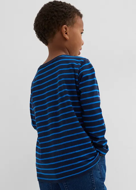 Triko s dlouhým rukávem a organickou bavlnou (3 ks v balení), bonprix