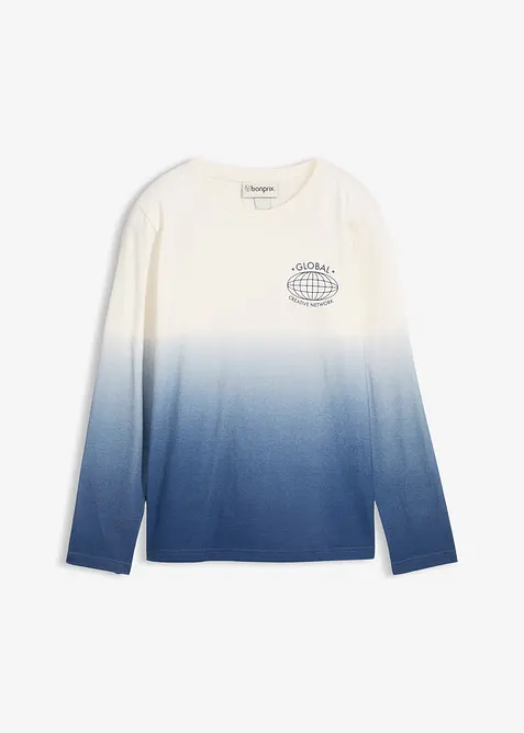 Triko s dlouhým rukávem, z čisté organické bavlny, bonprix