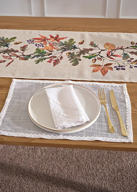 Látkové ubrousky s dekorativním sámkem (2 ks v balení), bonprix