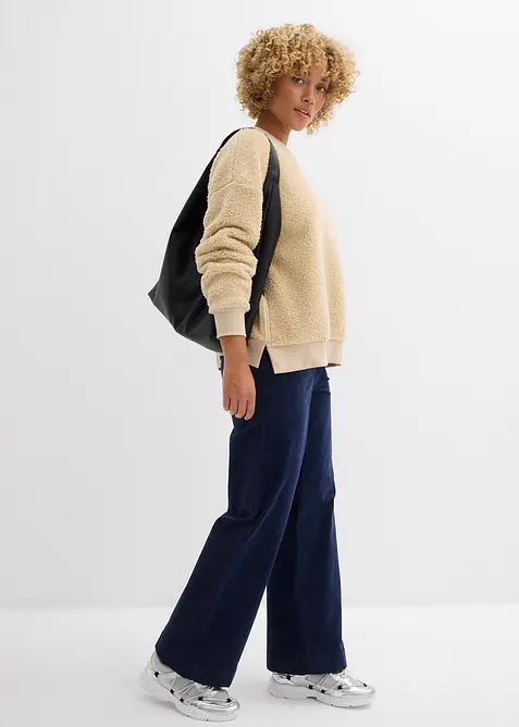 Mikina z medvídkového flísu, bonprix