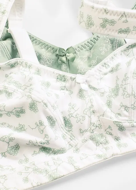 Podprsenka bez kostic, s organickou bavlnou  (2 ks v balen&iacute;), bonprix