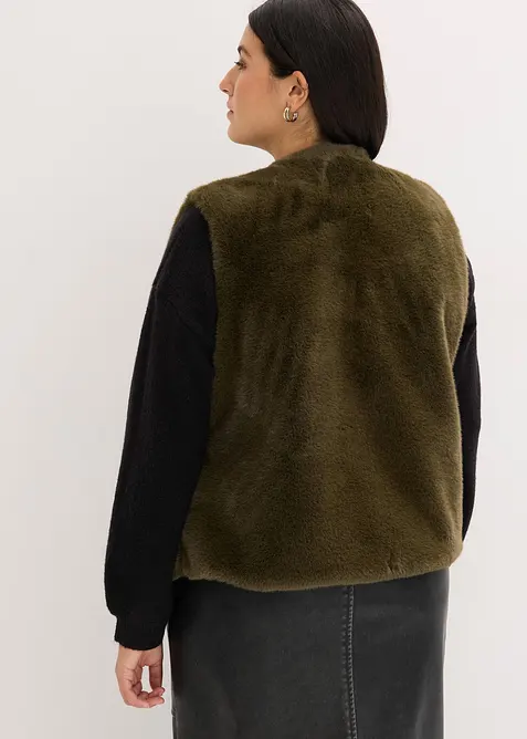 Vesta z umělé kožešiny, bonprix