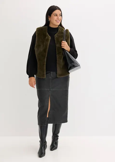 Vesta z umělé kožešiny, bonprix