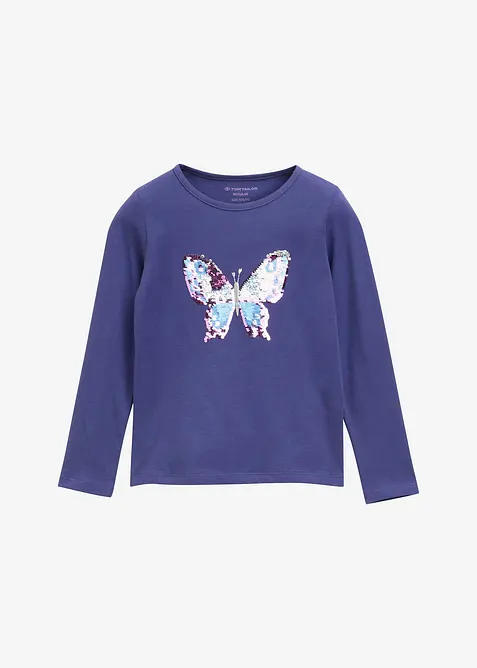 Tričko s dlouhým rukávem Tom Tailor, z čisté bavlny, Tom Tailor