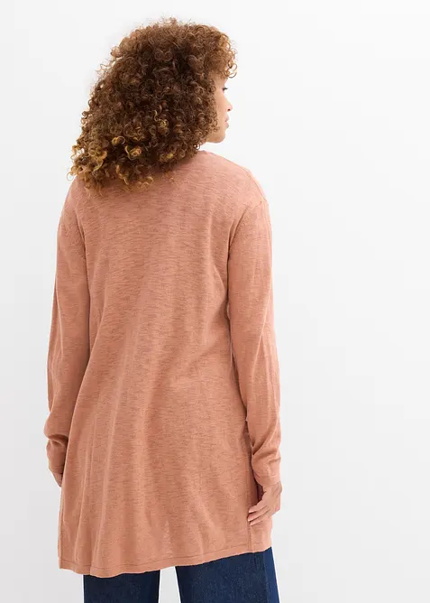 Dlouhý pletený kabátek, bez zapínání, bonprix