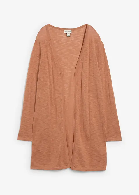 Dlouhý pletený kabátek, bez zapínání, bonprix