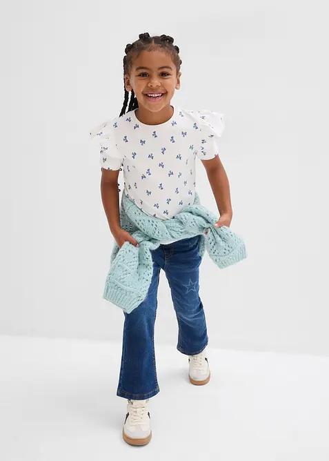 Tričko z elastické směsi s organickou bavlnou, bonprix