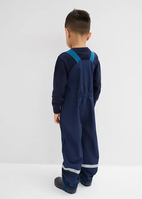 Voděodolné softshellové termo kalhoty s laclem do deště, bonprix