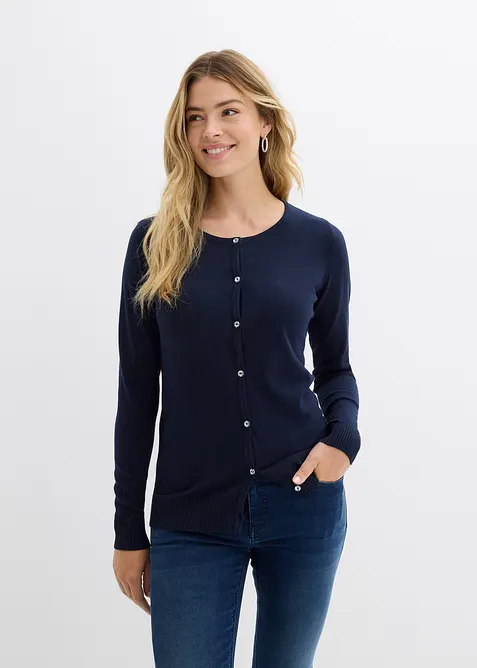 Přiléhavý kabátek z jemné pleteniny, bonprix