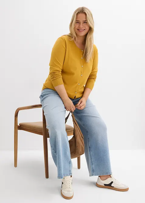 Přil&eacute;hav&yacute; kab&aacute;tek z jemn&eacute; pleteniny, bonprix