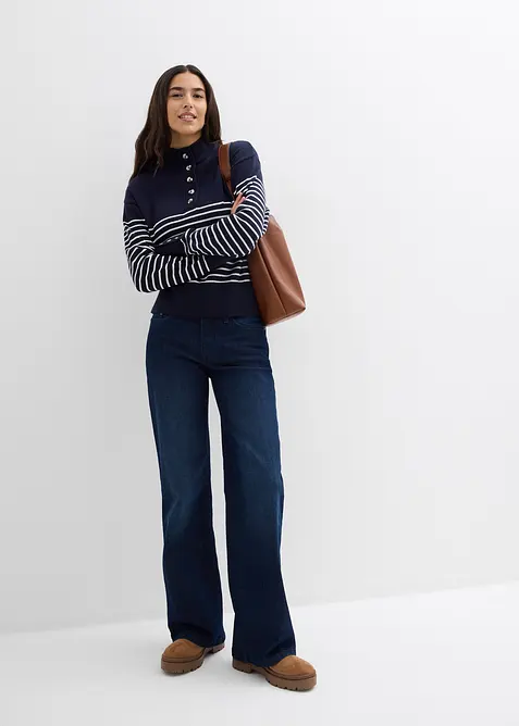 Svetr s prop&iacute;nac&iacute;m l&iacute;mečkem, bonprix