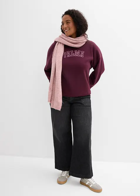 Oversize mikina z bavlněn&eacute; směsi, bonprix