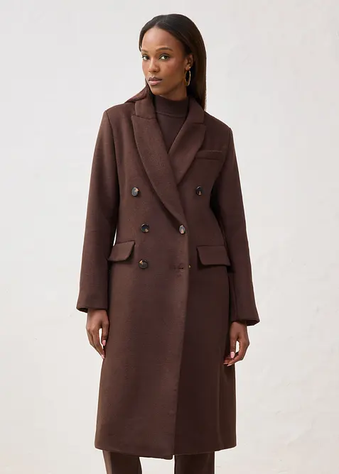 Blejzrový kabát z měkké vlněné směsi, bonprix