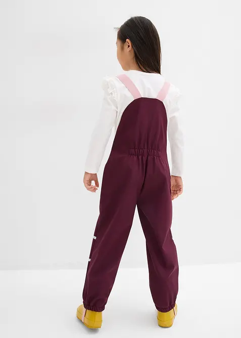 Voděodolné softshellové termo kalhoty s laclem do deště, bonprix