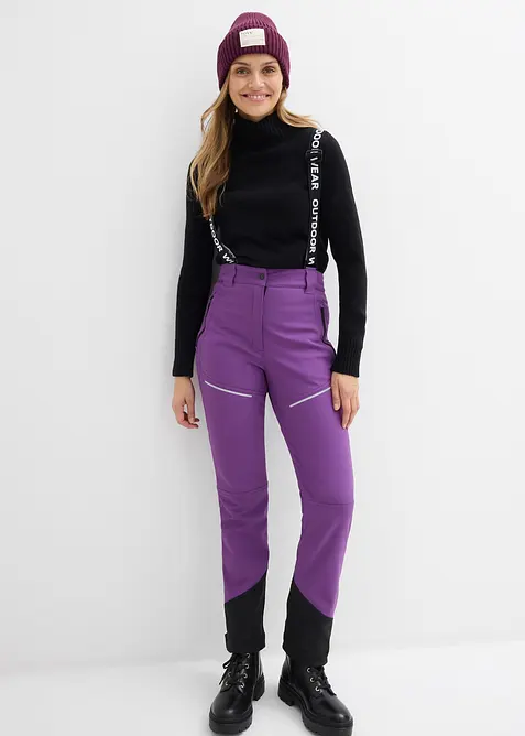 Nepromokavé funkční kalhoty ze softshellu se strečem, bonprix