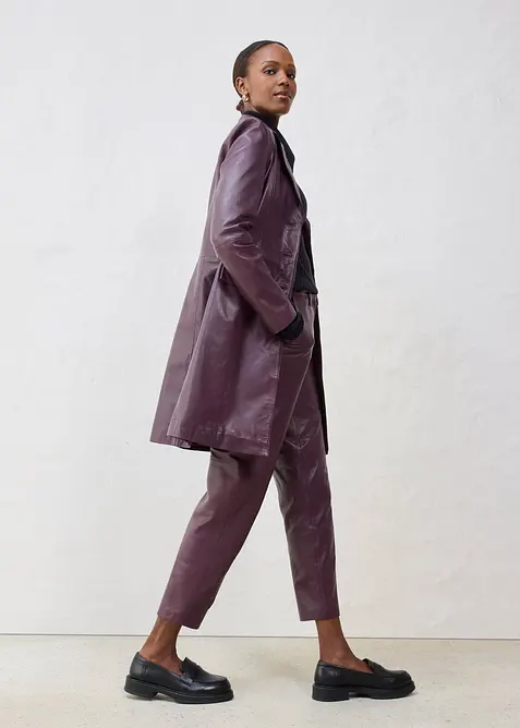 Blejzrový kabát z jehněčí kůže nappa, bonprix