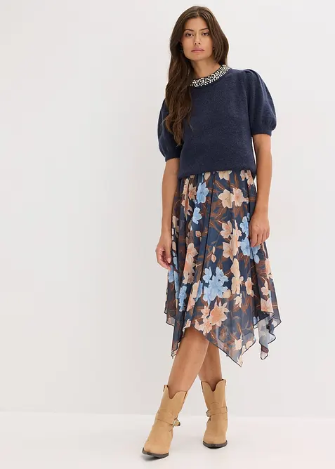 Svetr se &scaron;trasovou aplikac&iacute;, bonprix