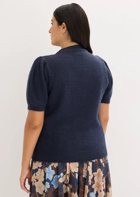 Svetr se &scaron;trasovou aplikac&iacute;, bonprix