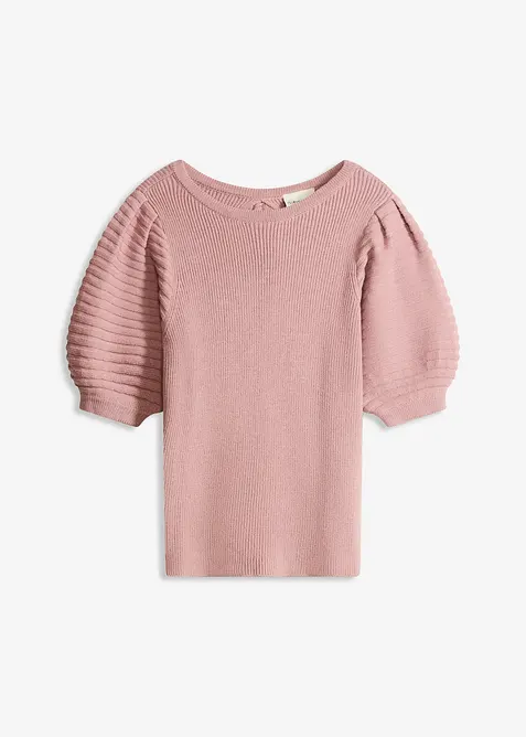 Svetr s balónovými rukávy, bonprix