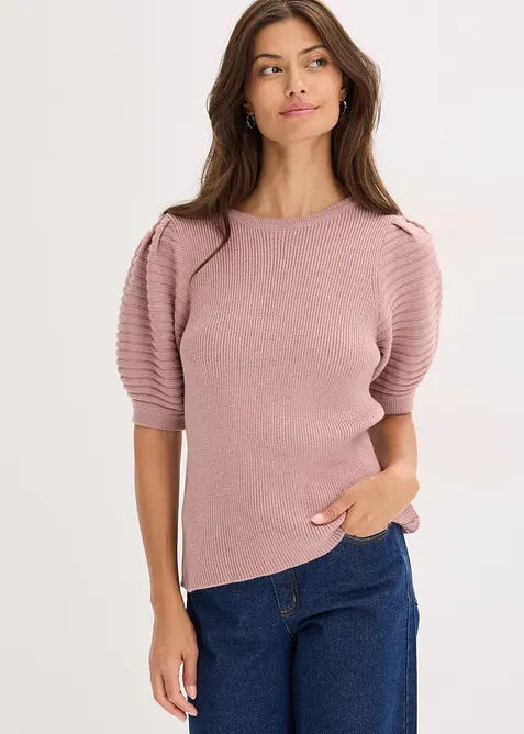 Svetr s balónovými rukávy, bonprix