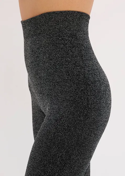 Flísové termo punčochové kalhoty z třpytivé příze, bonprix