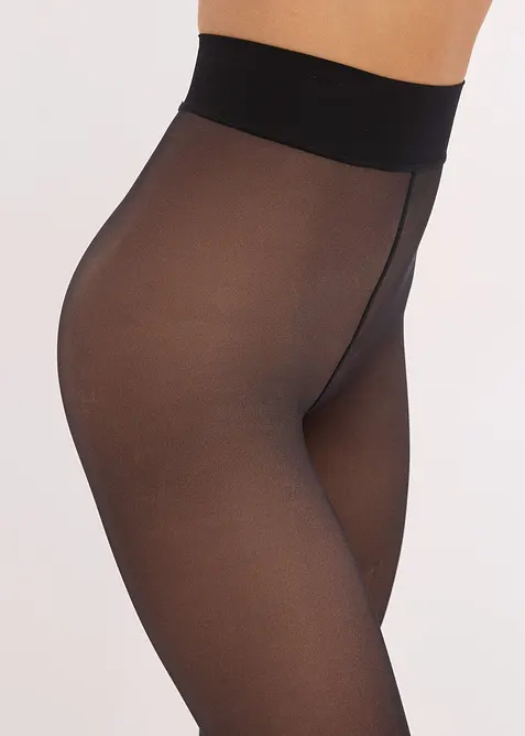 Hřejivé průhledné punčochové kalhoty, bonprix