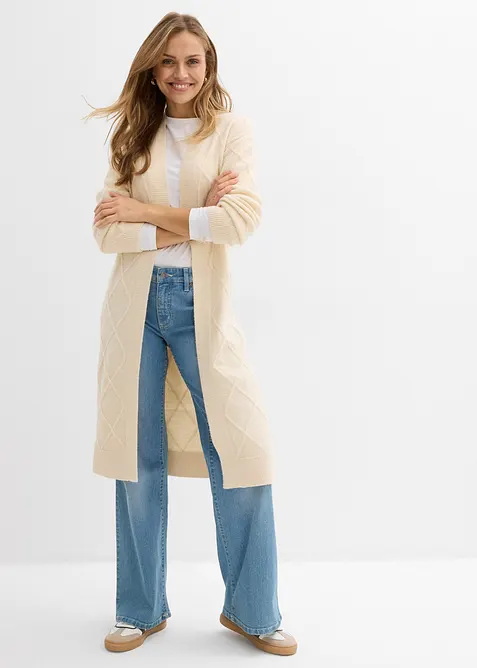 Pleten&yacute; kab&aacute;t s cop&aacute;nkov&yacute;m vzorem, bonprix