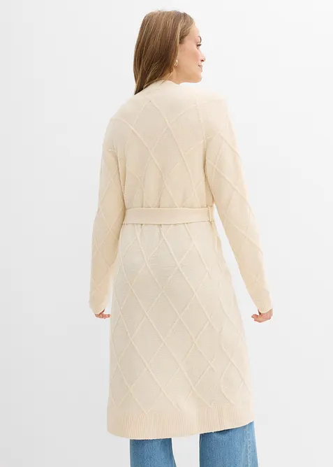 Pleten&yacute; kab&aacute;t s cop&aacute;nkov&yacute;m vzorem, bonprix