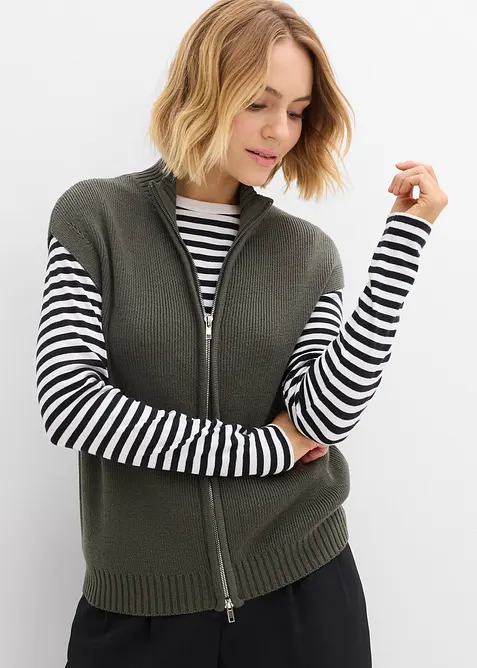 Pleten&aacute; vesta, bonprix